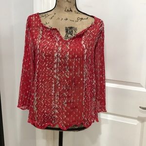 Jessica Simpson sheer top